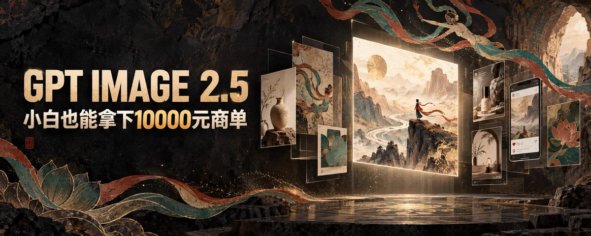 GPT Image 2.5 敦煌风格视觉案例