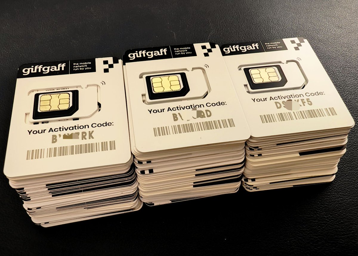 giffgaff 实体卡实拍图片